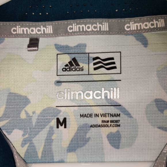 Men's Adidas Climachill Golf Polo Size M - Picture 2 of 2